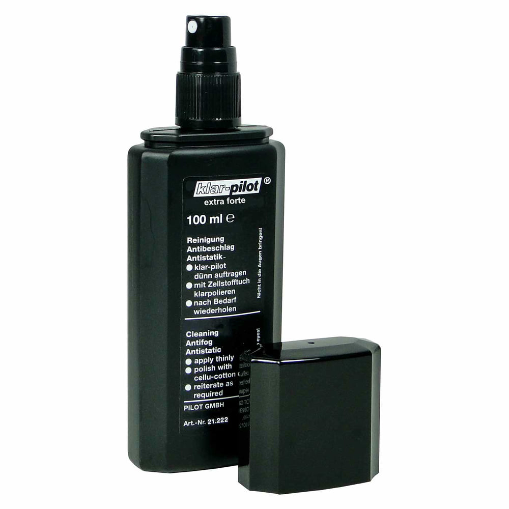 KP Extra Forte Flacon pulvérisateur noir avec couvercle amovible et tête de pulvérisation blanche