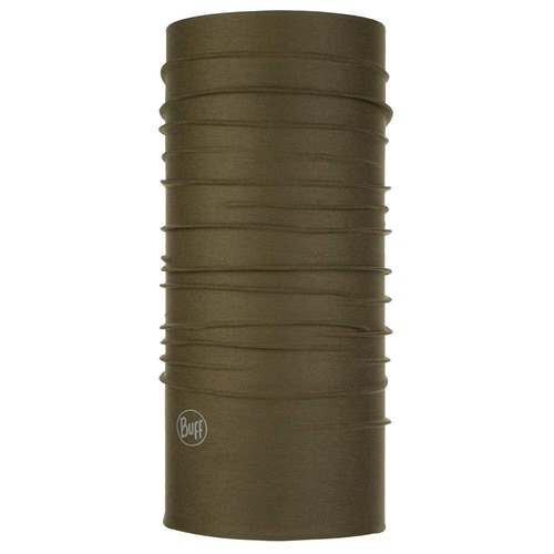 Coolnet UV+ BUFF en vert olive avec logo BUFF en bas à gauche