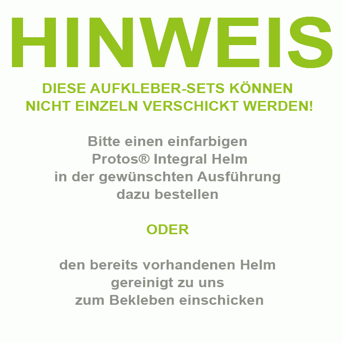 Remarquez le texte en vert et gris intitulé « NOTE » au-dessus des instructions de commande pour les casques Protos® Integral