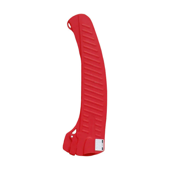 Couvercle de lame de scie ARS Tele de couleur rouge avec surface nervurée et petite étiquette blanche en bas à droite