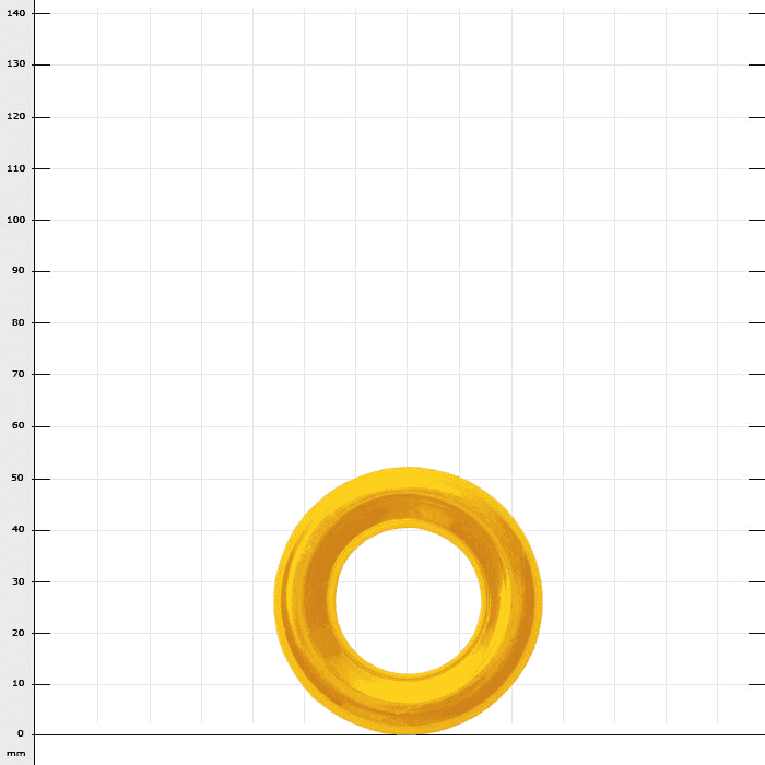 Bague S, bague jaune, nom du produit visible