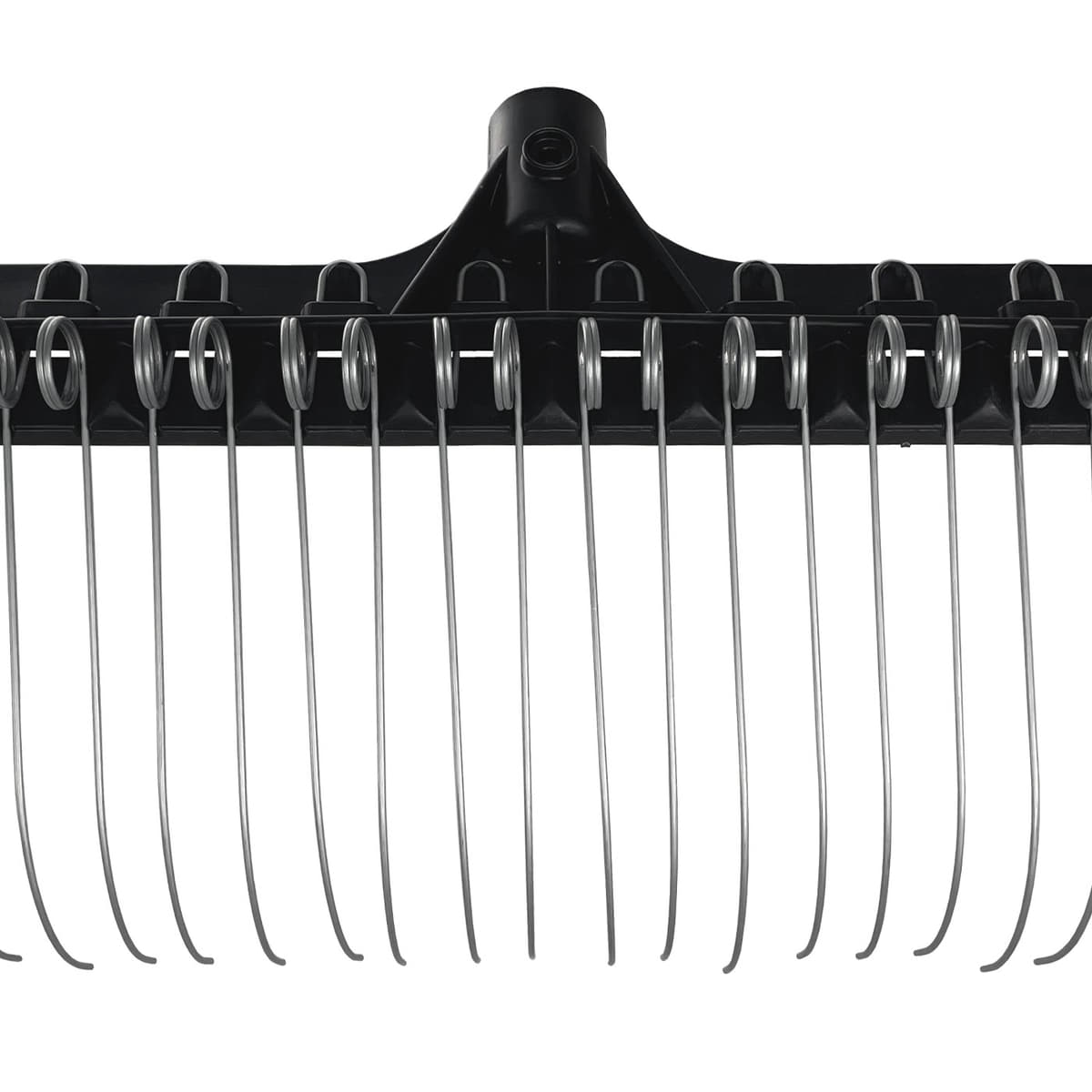 Le Groundskeeper II Gros plan des broches noires avec des ressorts métalliques et une partie du connecteur noir sur la tige