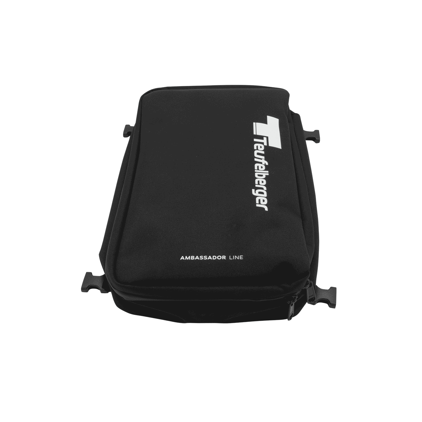 Gear Mule de Teufelberger, sac noir avec logo blanc et inscription Ambassador Line sur le devant