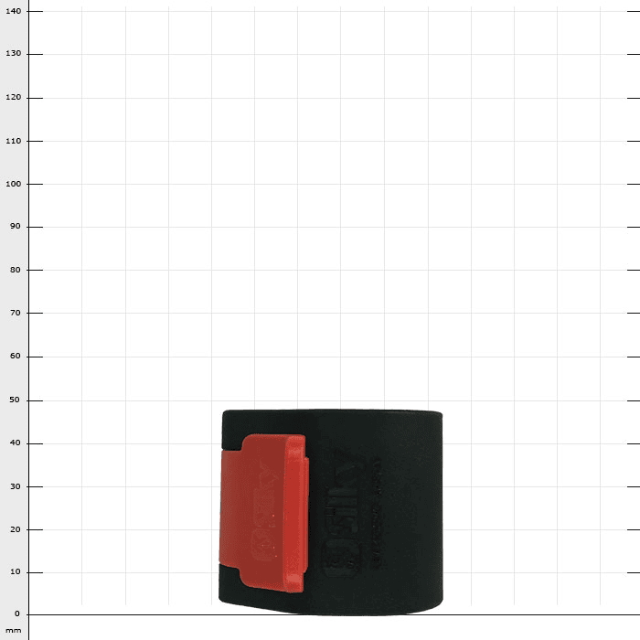 Hayauchi Clamp small, pince noire avec clip rouge, nom du fabricant non visible
