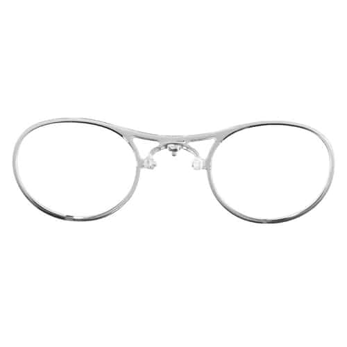Insert de lunettes PROTOS®, monture en métal argenté avec deux verres ovales