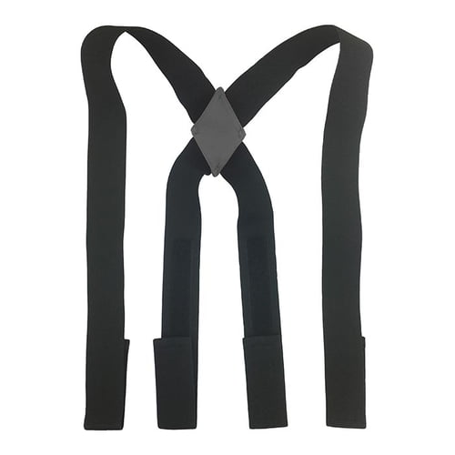 Bretelles Climb Tech noires avec traverse grise au milieu