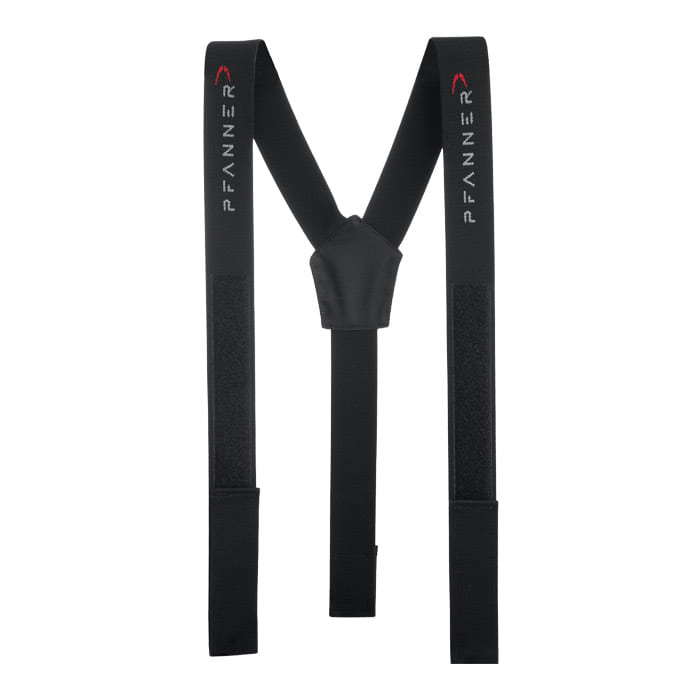 Bretelles velcro de Pfanner en noir avec bretelles réglables et fermeture velcro