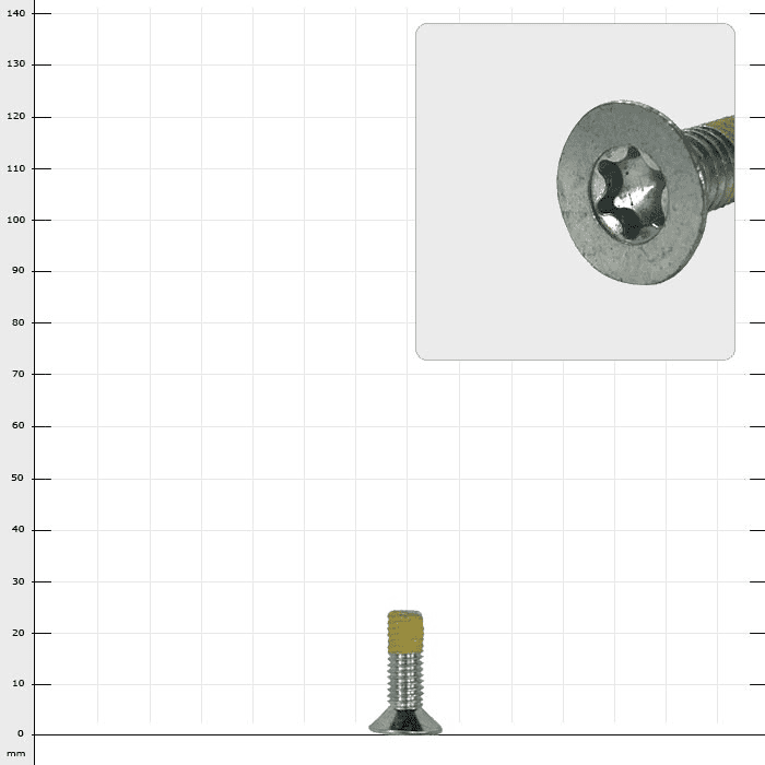 Distel tête fraisée Torx M8x25