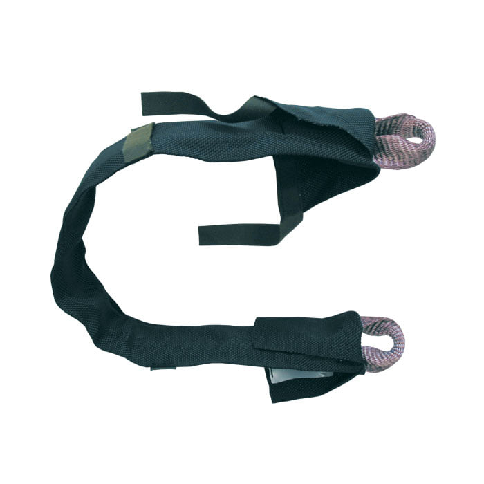 Sangle à boucle Kreuzeder 6/12 t, sangle à boucle noire avec deux extrémités à boucle rose-gris