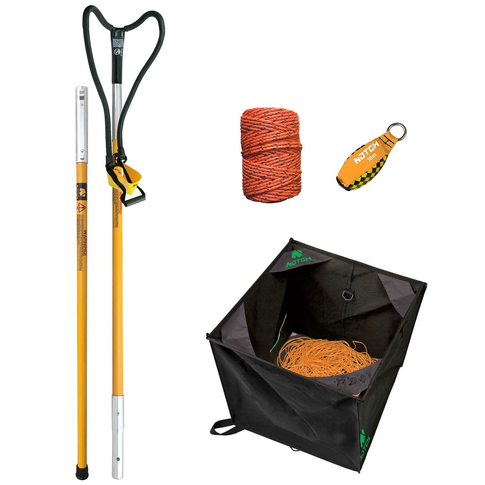 Ensemble Big Shot avec bâton jaune, sangle jaune, cordon orange, poids jaune et sac noir