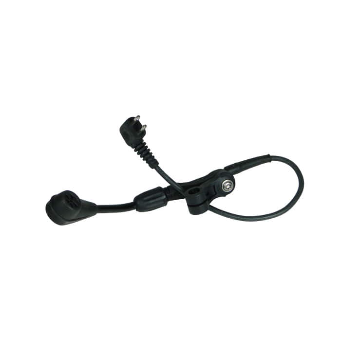 Bras de microphone Lite Com électret, bras de microphone noir avec câble et connecteur