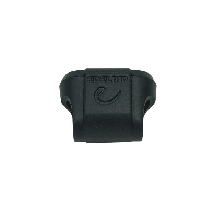 Antitwist 26 d’Edelrid, pièce en plastique noir avec logo Edelrid gravé