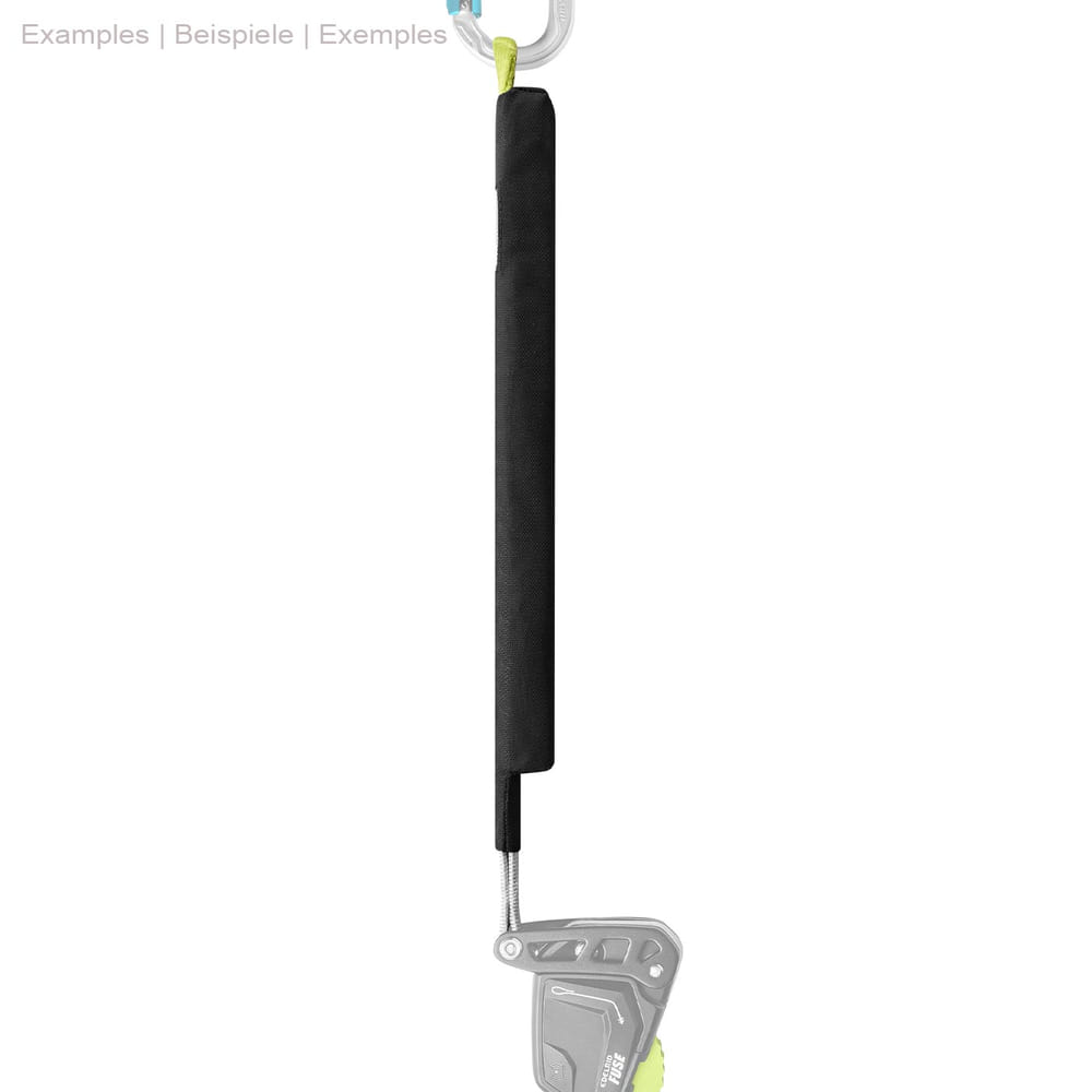 Defuser Rescue, housse de protection noire avec mousqueton et aire de jeux grise en bas, nom du fabricant non visible