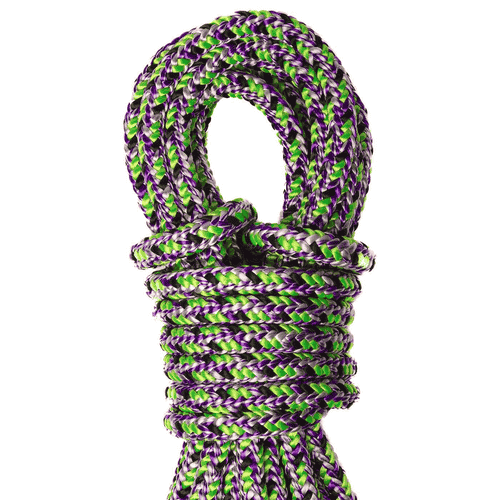 Corde Argiope Evo en rouleau avec motif vert-violet-noir
