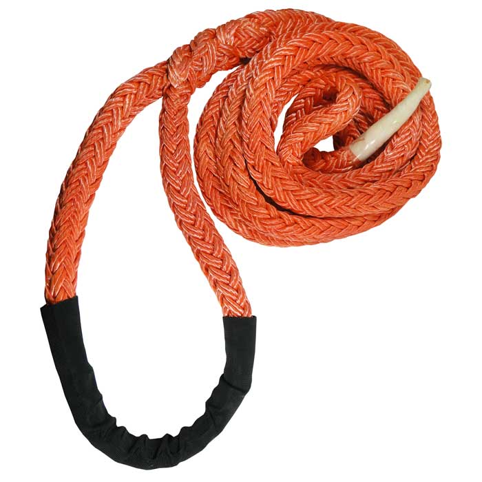 Tenex Sling 25, corde tressée orange avec revêtement de protection noir à une extrémité