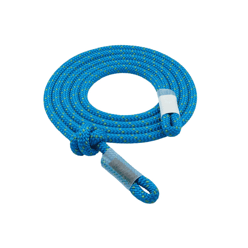 Corde hipSTAR Glide 11.5, corde bleue à pois verts, avec boucles et poignets de protection aux deux extrémités