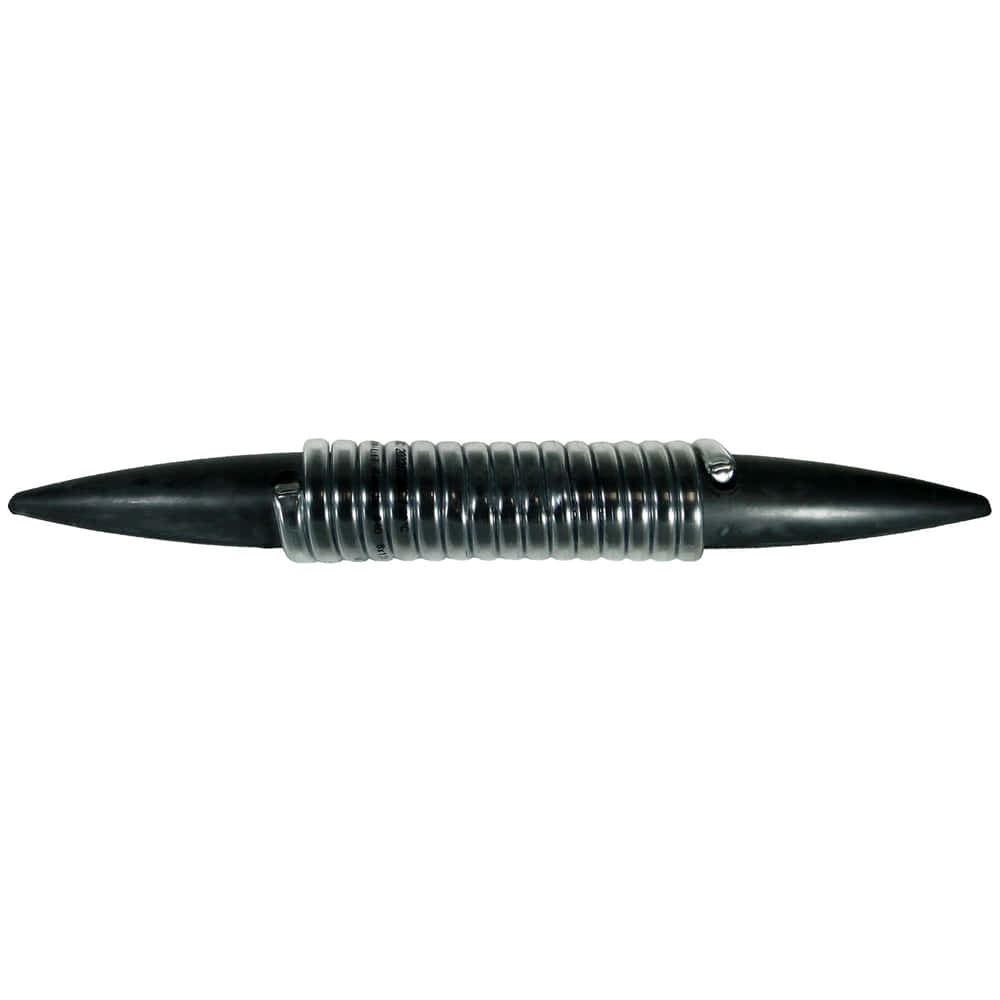 Amortisseur BOA 8 T, composant allongé avec du plastique noir aux deux extrémités et une coque métallique argentée en forme de spirale au milieu