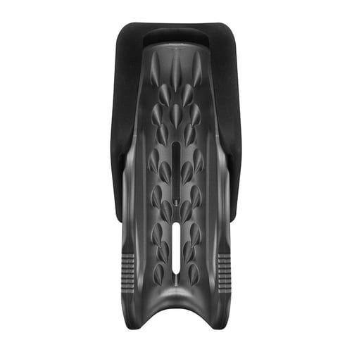 Tibloc by Petzl, aire de jeux grise et noire avec zone de préhension texturée