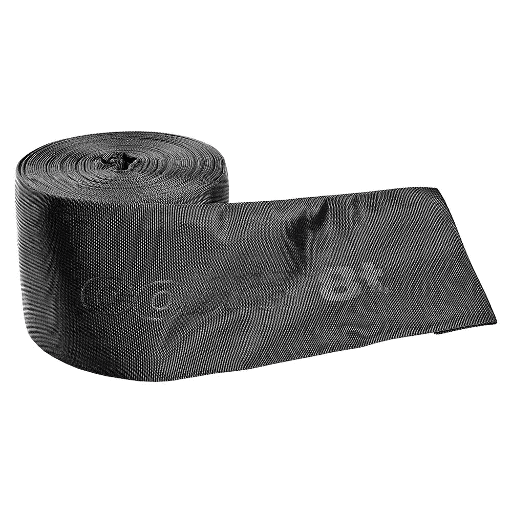 Cobra noir enroulé 8 t protection contre l’abrasion en matériau tissé