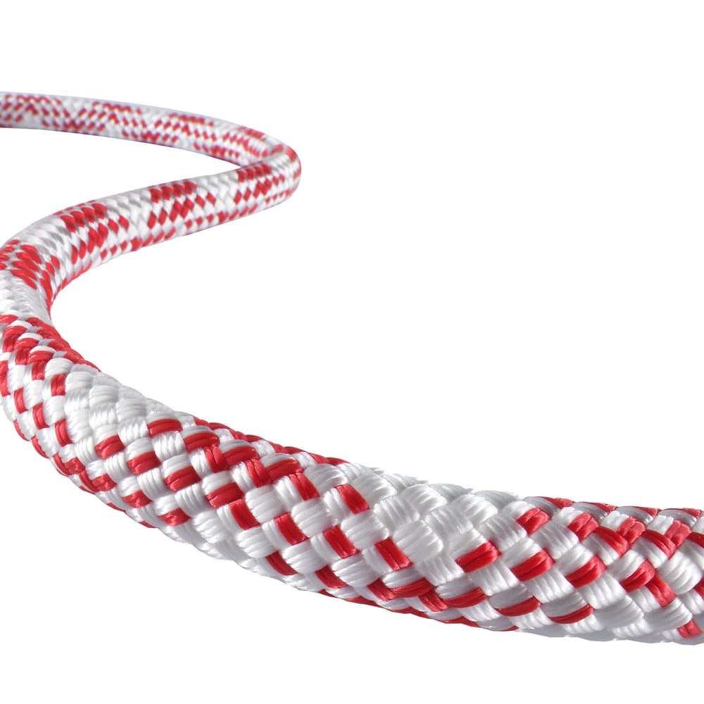 Corde Patron Plus en blanc avec rayures rouges, incurvée
