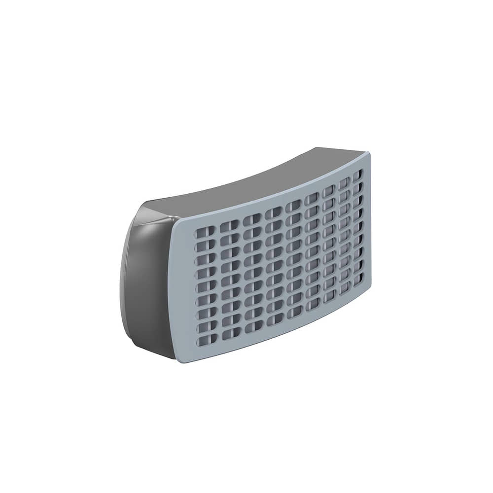 Filtre PowerCap Infinity P3, filtre rectangulaire gris avec motif de grille à l’avant