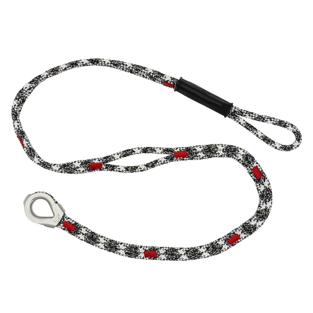 canopyANCHOR Cosse en corde noir-blanc-rouge avec œillet et boucle en métal