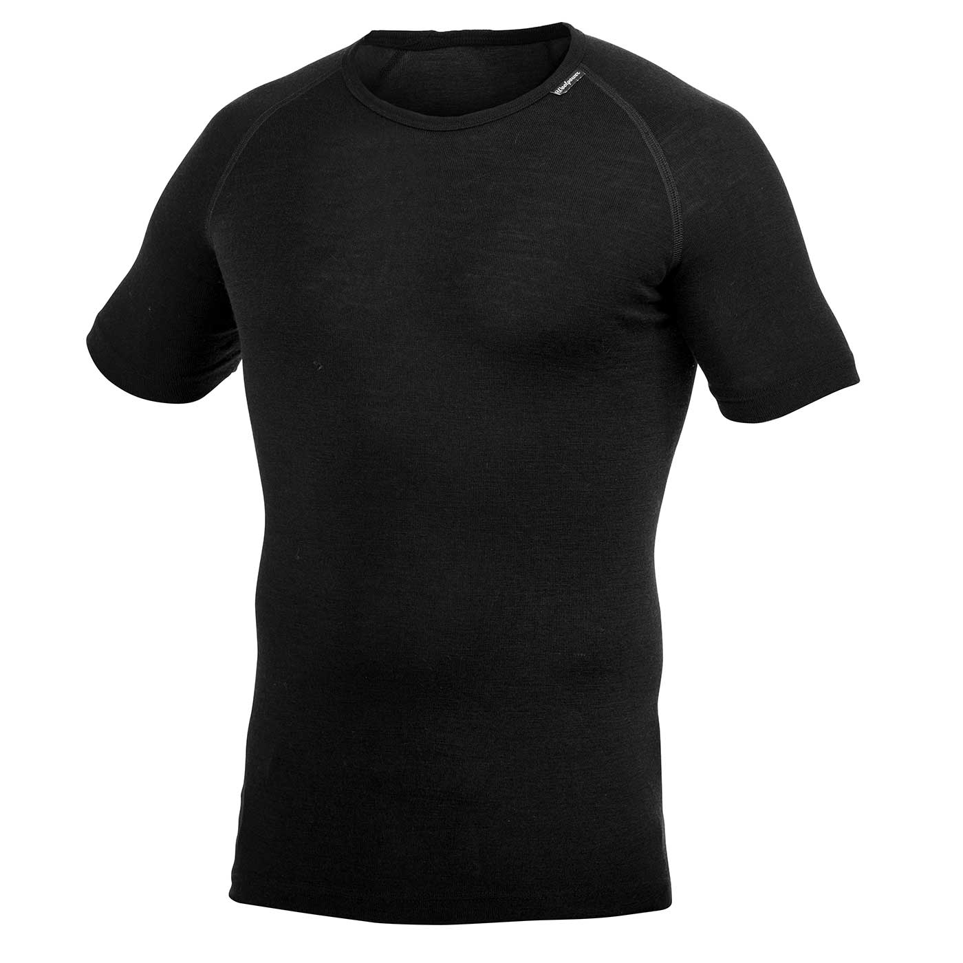 Tee Lite chemise noire à col rond à manches courtes sans logo du fabricant visible