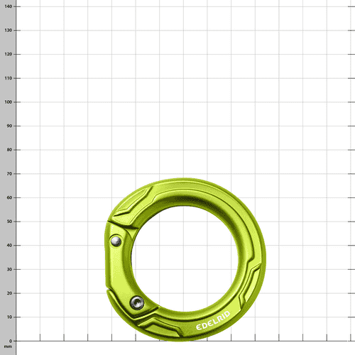 Mousqueton Cupidon Edelrid en vert simple