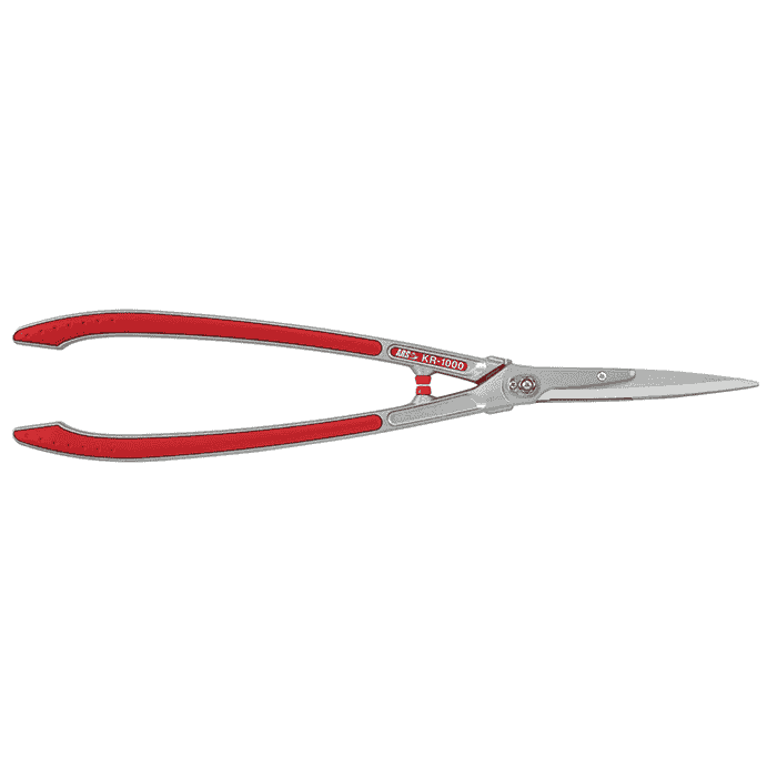 ARS KR-1000 Taille-haie d’ARS avec poignées rouges et lame et poignées argentées