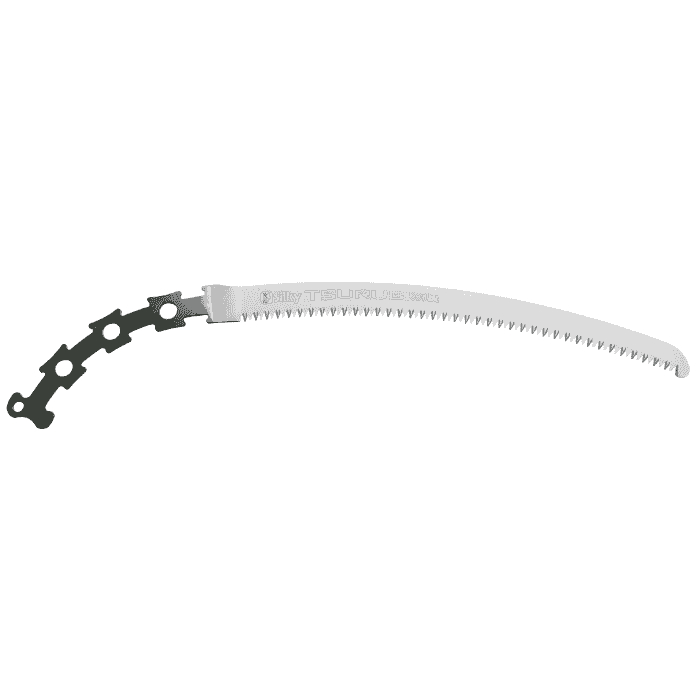 Lame de scie Tsurugi Curve 330-7.5, lame de scie incurvée avec dents fines et fermeture noire à l’extrémité de la poignée