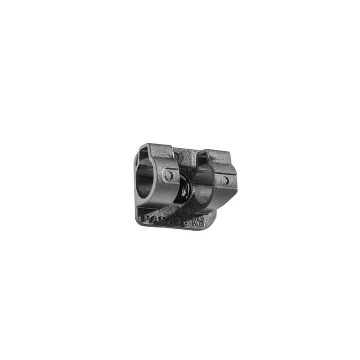 Maclip Light mini douille en plastique noir avec deux supports ronds et joint