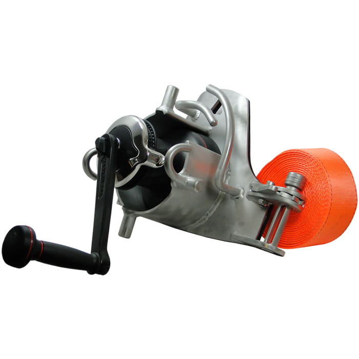 Treuil SmartWinch avec poignée noire et sangle à cliquet orange