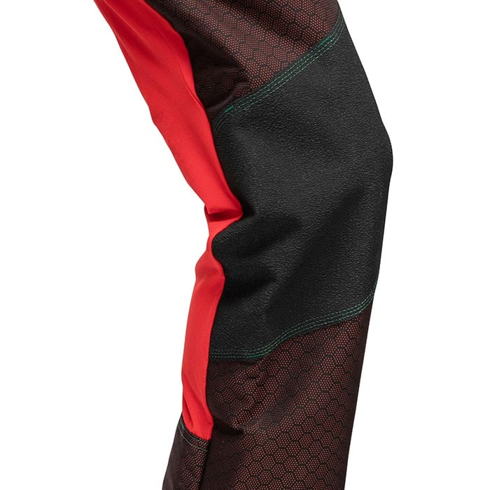 Gladiateur Extreme Travail Pantalon Gros Plan du Genou Avec Tissus Rouges et Noirs