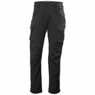 Pantalon cargo Magni Evolution, pantalon de travail noir avec poches avant zippées et poches plaquées sur les côtés