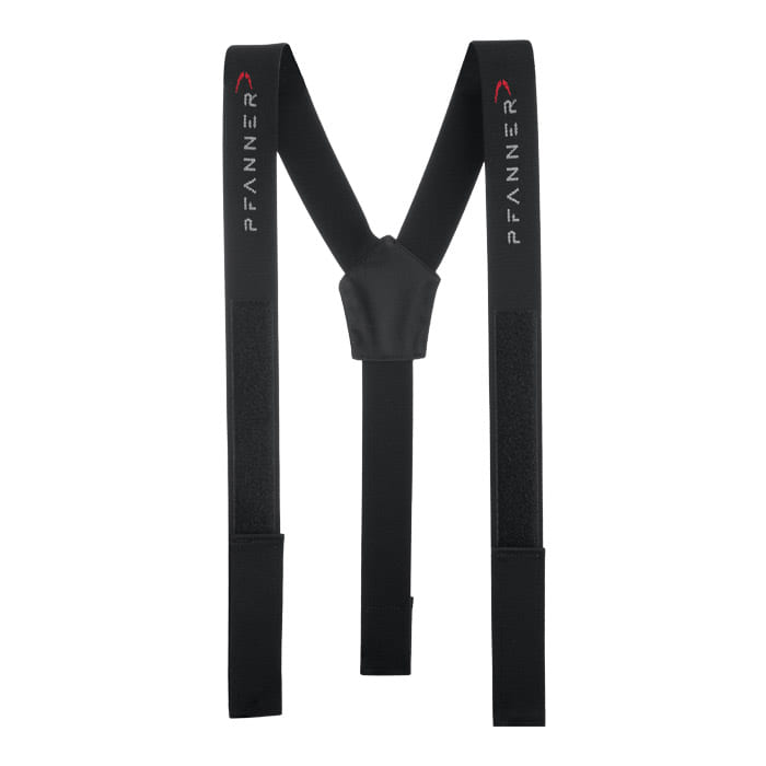 Bretelles velcro de Pfanner en noir avec bretelles réglables et fermeture velcro
