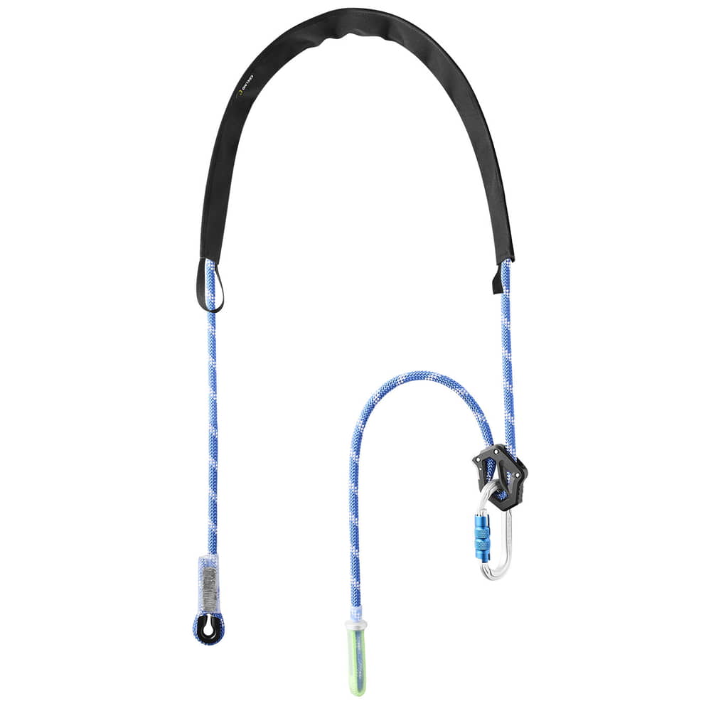 Switch Pro Adjust, corde bleue et blanche avec rembourrage noir sur le dessus et mousqueton