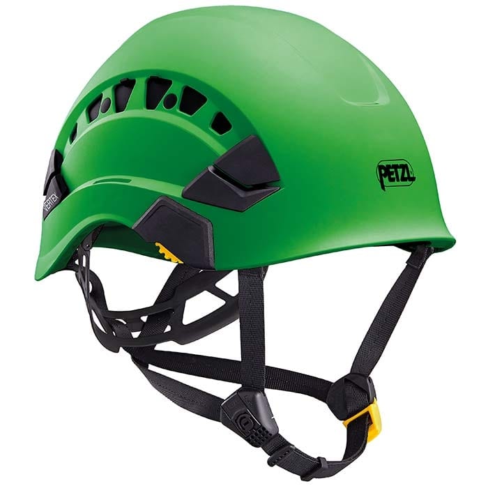 Casque Petzl Vertex Vent Peltor vert avec mentonnière noire