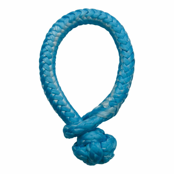 Link 6 corde tressée bleue avec boucle et nœud