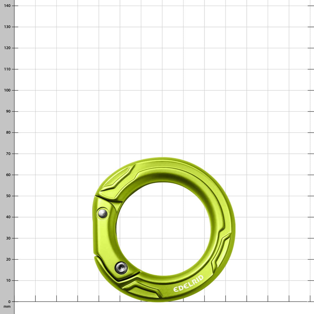 Mousqueton Cupidon Edelrid en vert simple