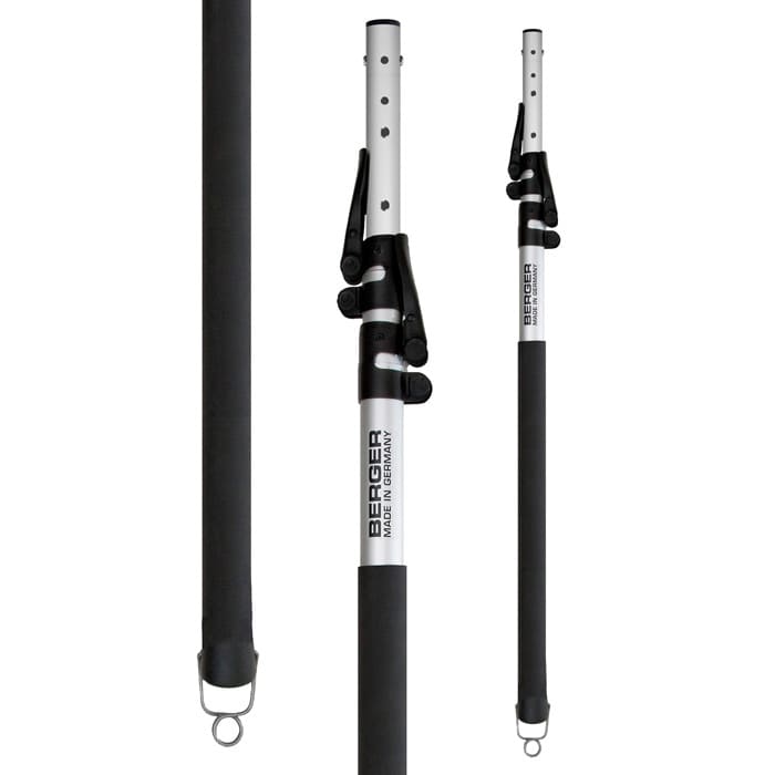 ArboRapid TK3 190 de Berger, manche télescopique argenté avec poignée noire et œillet en bas