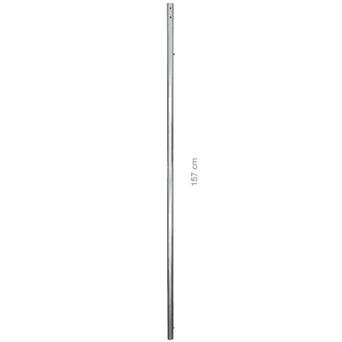 Tête de mât Hayate 610, longue tige en métal argenté à plusieurs trous, 157 cm de long