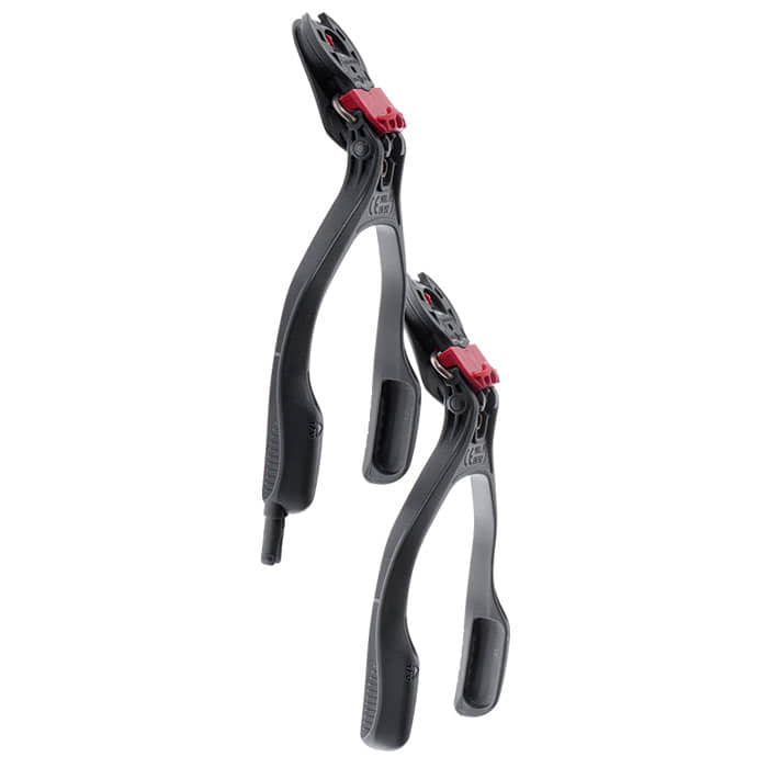PROTOS® Wireless Bracket P2, support noir avec attaches rouges, deux pièces