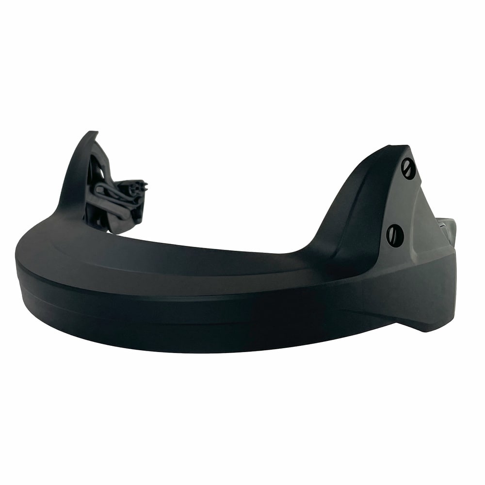 Visière de protection noire G3000 avec deux vis sur le côté et support pour la fixation