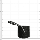 Embout ArboRapid TK3, embout en plastique noir avec support métallique incurvé