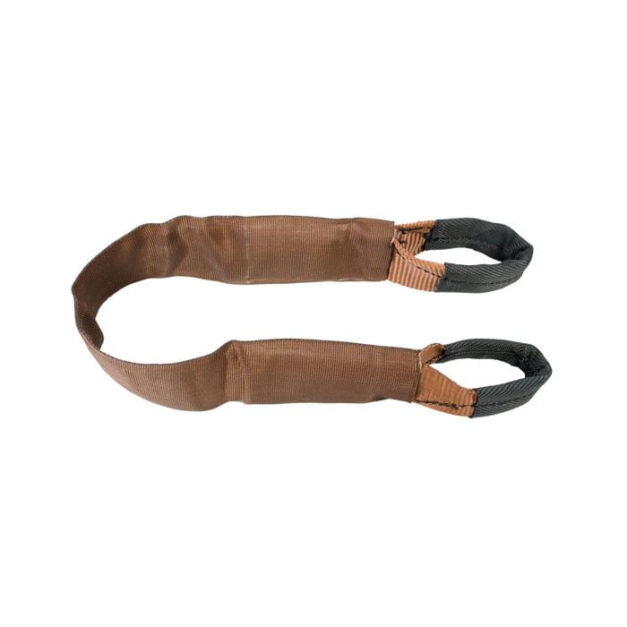 Tree Save 2 T Loop Strap marron avec extrémités de boucle noires