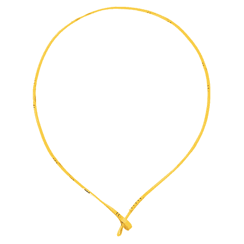 Sangle NAJA, jaune, avec une boucle à une extrémité, légèrement plus grande