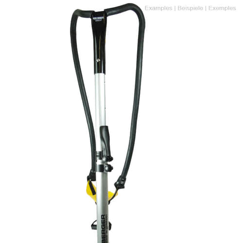 ArboRapid TK3 190 de Berger, poignée télescopique argentée avec poignée noire et grand protège-main noir sur le dessus