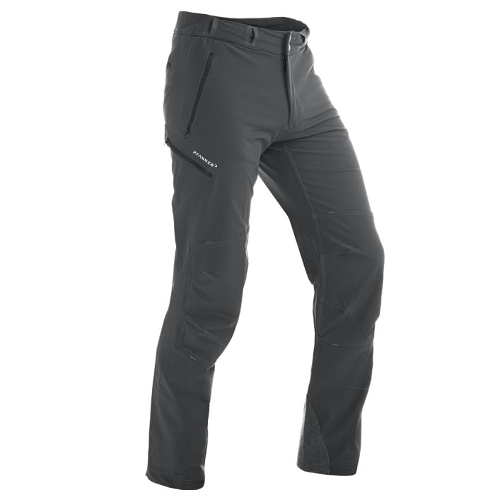 Concept by Pfanner, pantalon d’extérieur noir avec plusieurs poches zippées et zone de jambe renforcée