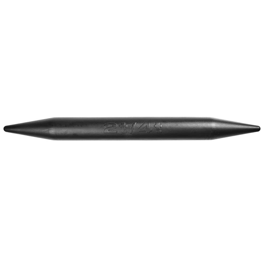 Amortisseur Cobra 2/4 T, noir, allongé avec des extrémités pointues et l’estampage « 2T/4T » au milieu