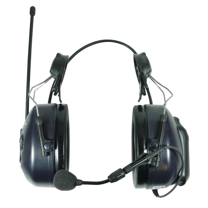 Casque d’écoute 3M Peltor Lite Com avec microphone et antenne, vue latérale